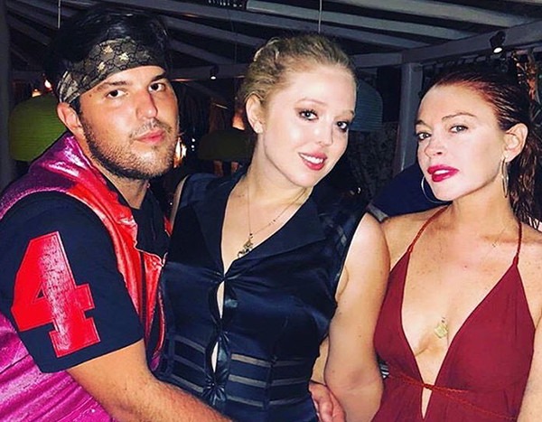 Lindsay Lohan Parties With Tiffany Trump On Greek Island